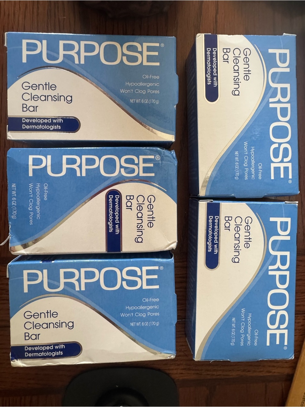 5X Purpose Gentle Cleansing Face Bar Soap Hypoallergenic Sensitive Skin 6 oz Lot